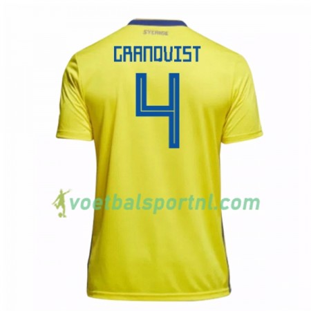 Zweden Granqvist 4 Thuis Shirt WK voetbal 2018